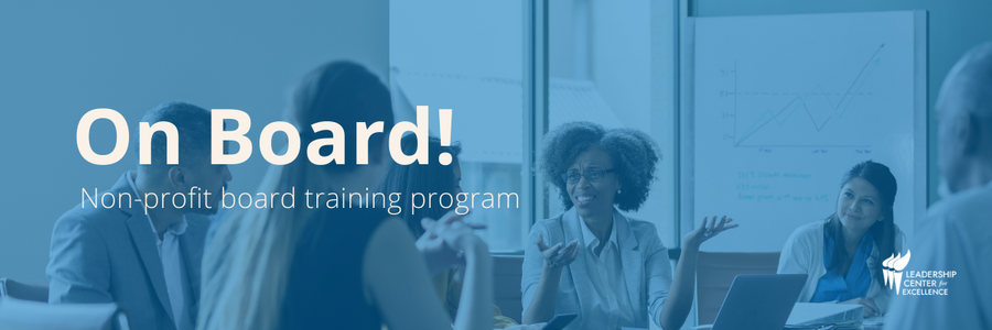 On Board! Nonprofit board training