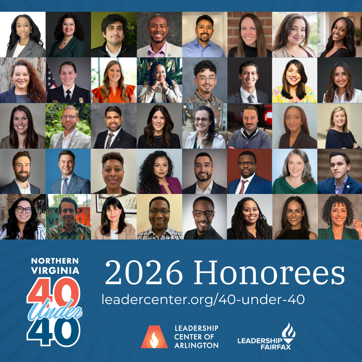 2026 Northern Virginia 40 Under 40 Honorees
